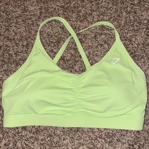 Ruched training sports bra
